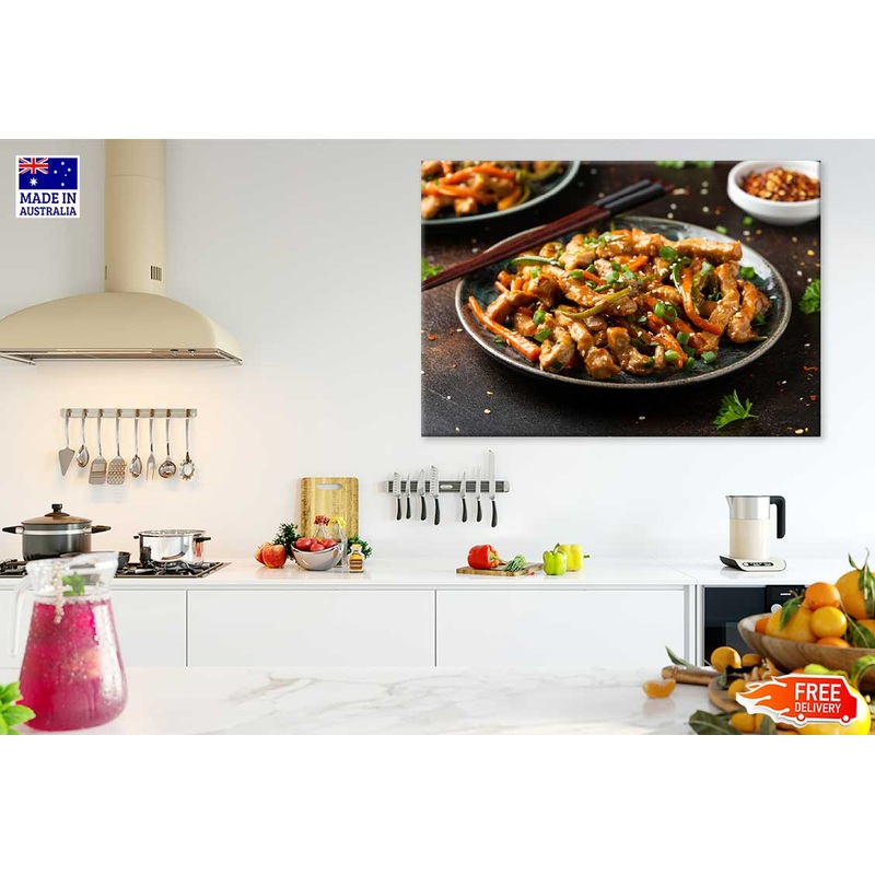 Chinese Sichuan with Vegetables View Photograph Print 100% Australian Made