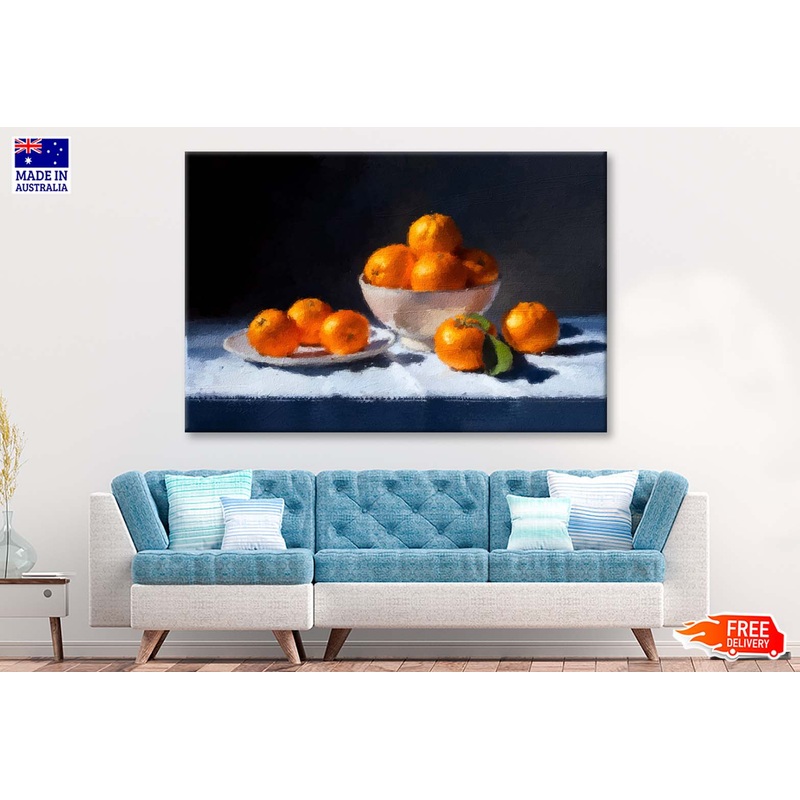 Life with Mandarins - Oil Painting Wall Art Limited Edition High Quality Print