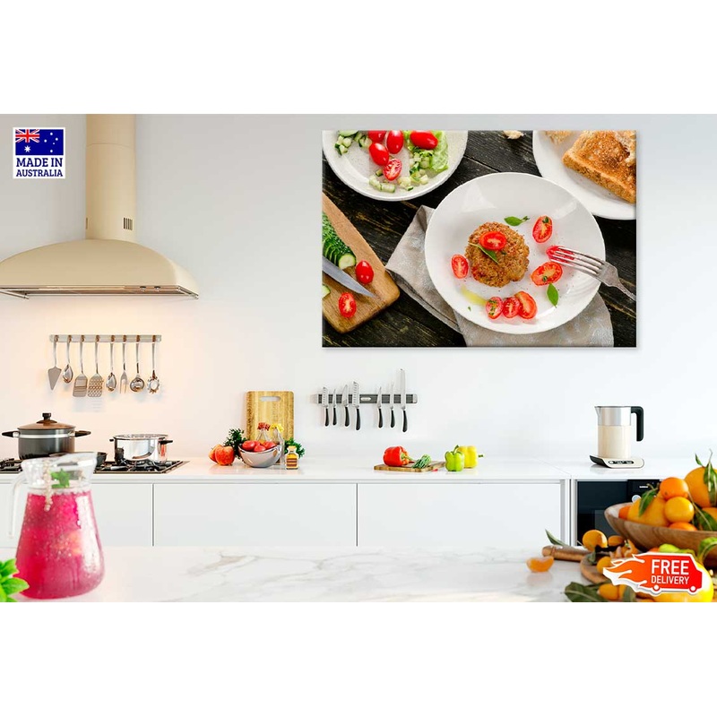 Salad Cucumber & Tomato Recipe View Photograph Print 100% Australian Made