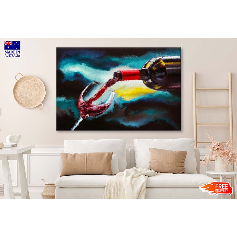 Wine Sommelier Is Pouring Alcohol Wall Art Limited Edition High Quality Print