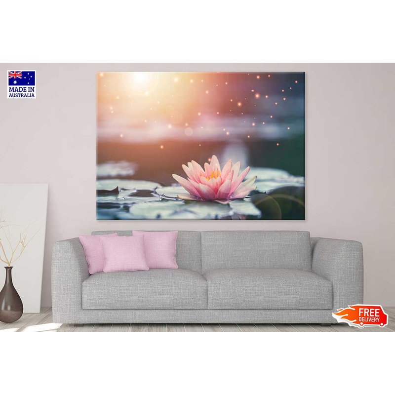 White Lotus on Water Digital Art Print 100% Australian Made