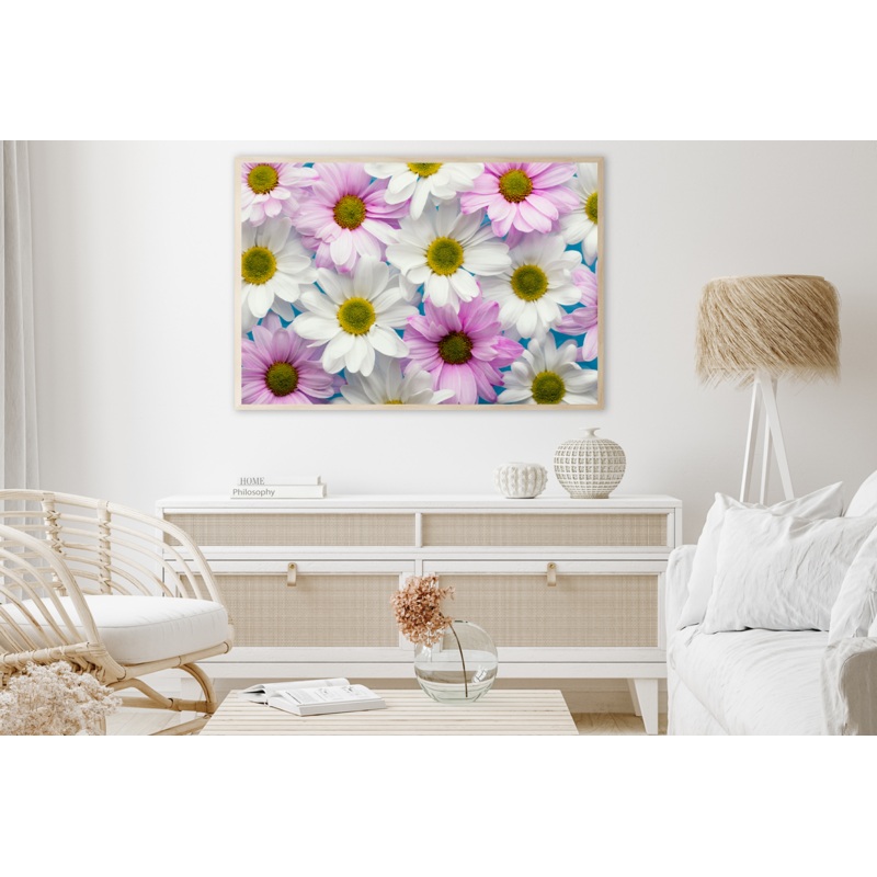 White & Pink Soft Flower Photograph Home Decor Premium Quality Poster Print Choose Your Sizes