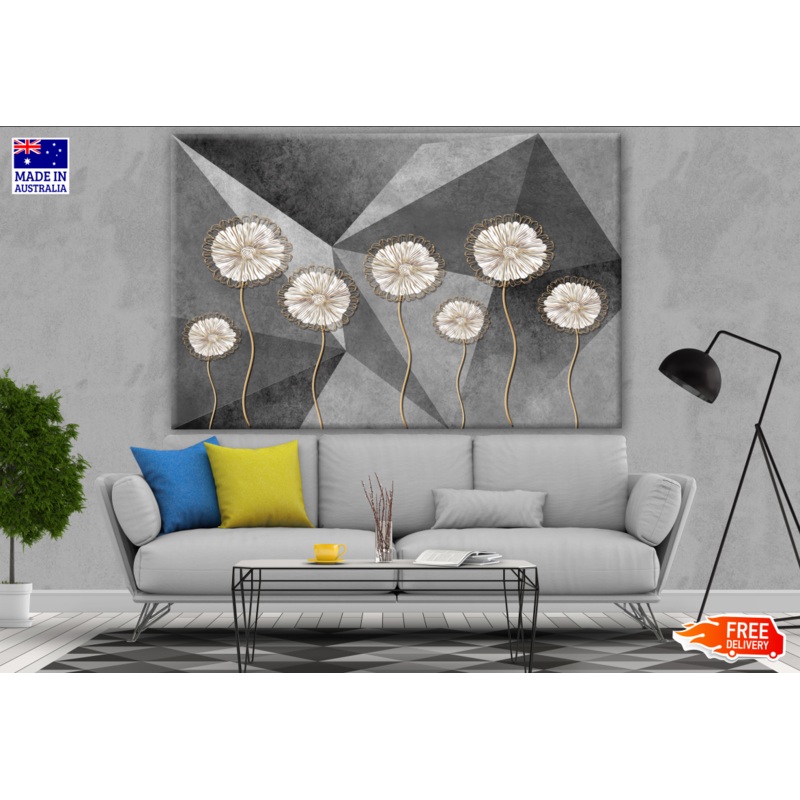 3D Illustration of Dandelions Print 100% Australian Made