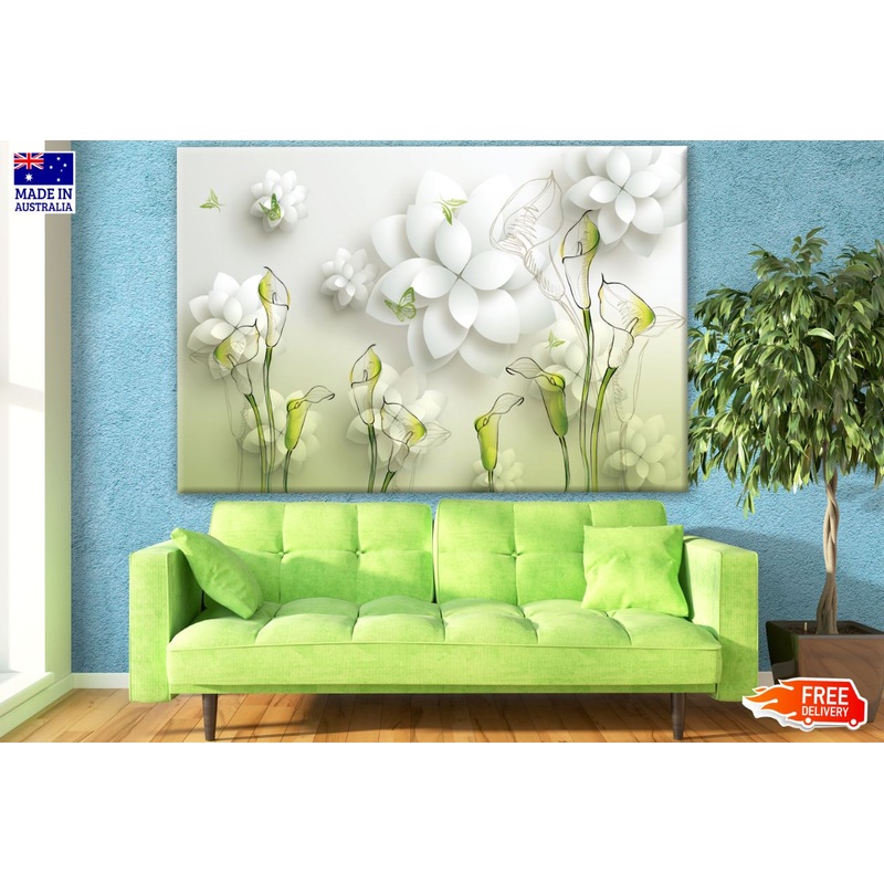 3D Floral Design Print 100% Australian Made