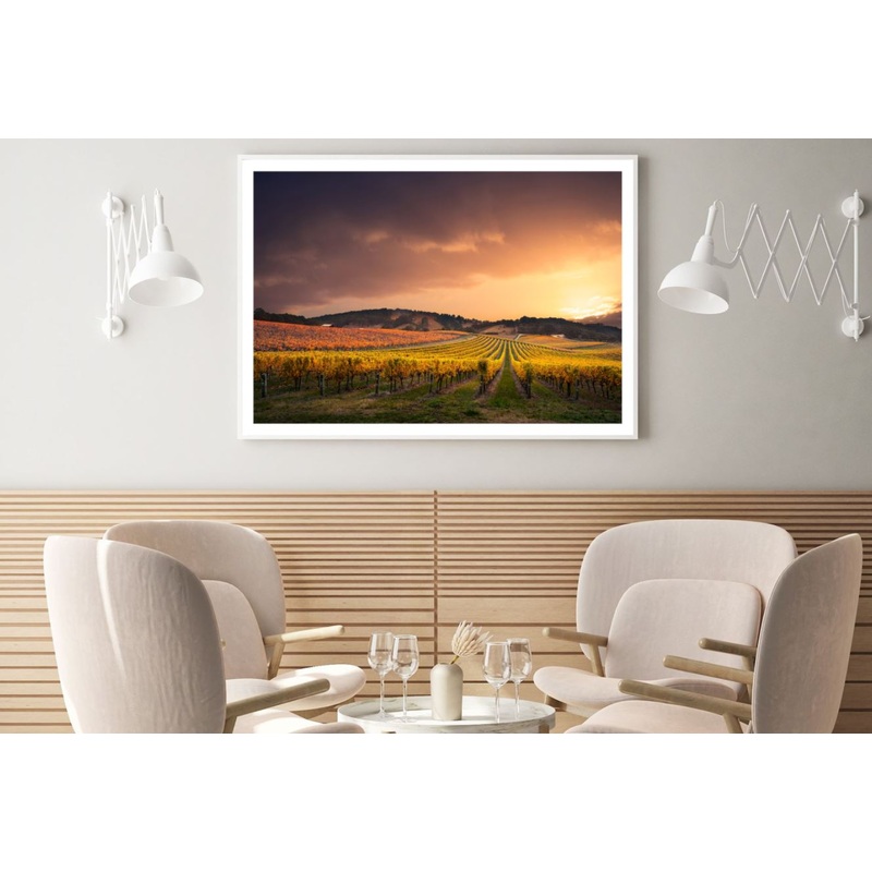 Yellow Flower Field Scenery View Home Decor Premium Quality Poster Print Choose Your Sizes