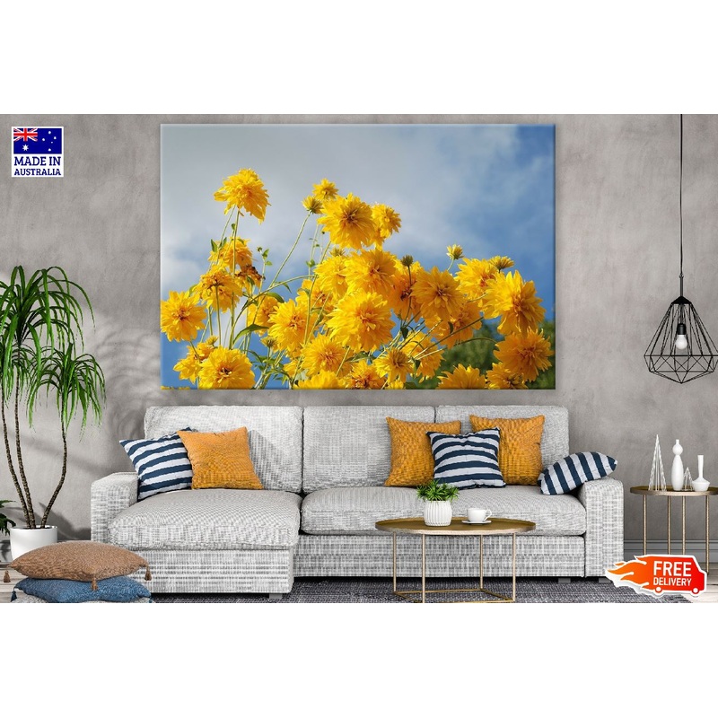 Yellow Chrysanthemum Flowers Photograph Print 100% Australian Made