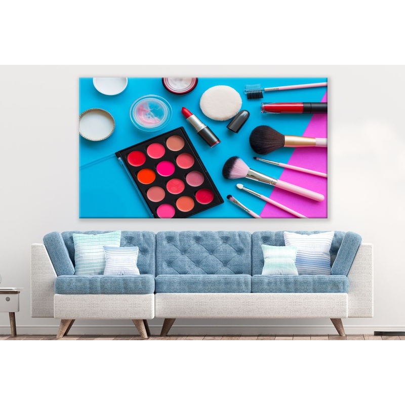 Colouful set of Cosmetics Print 100% Australian Made