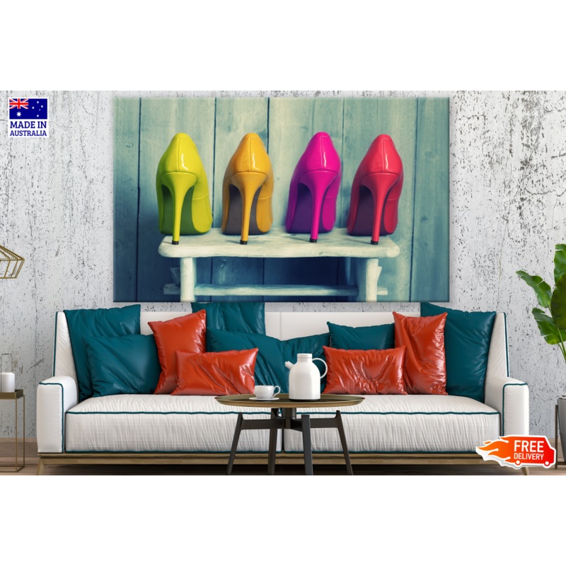 Colourful Women Shoes Photograph Print 100% Australian Made