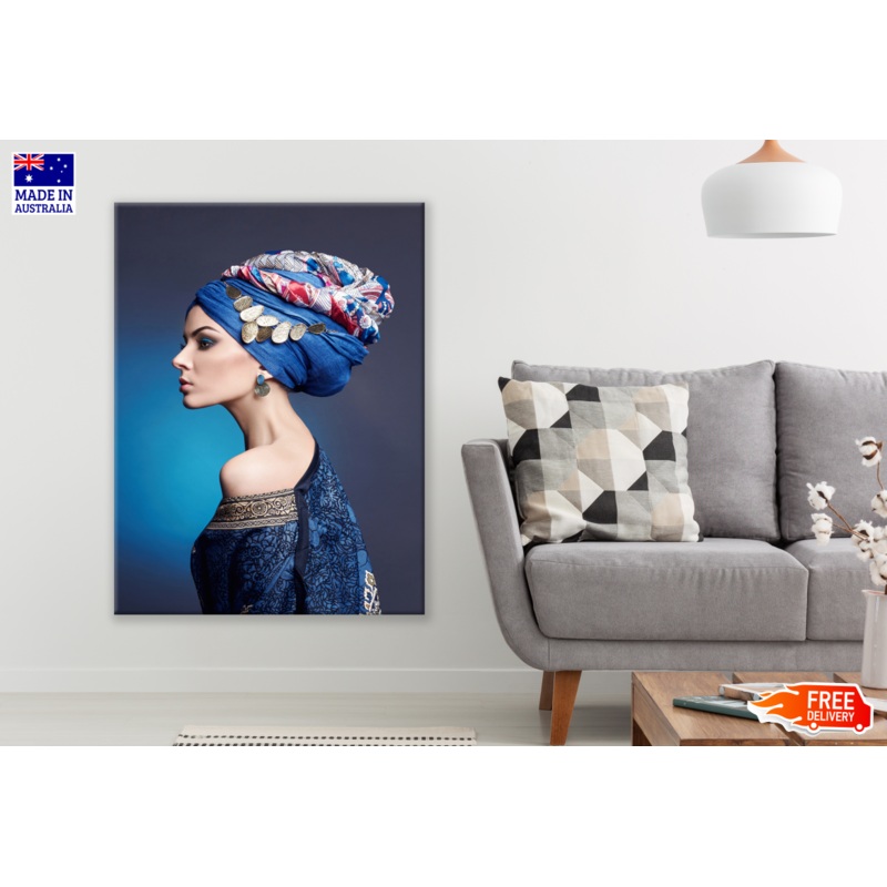 Fashion Girl Side Portrait Print 100% Australian Made
