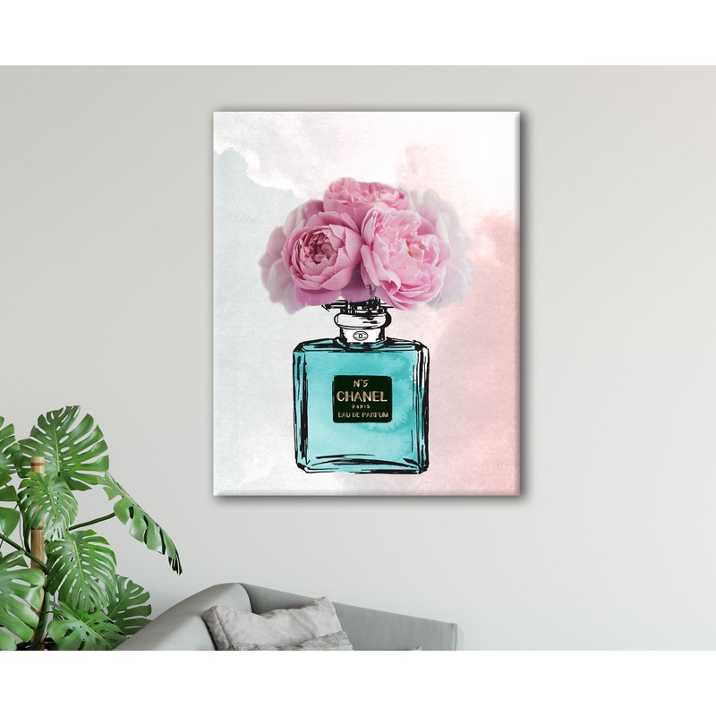 Fashion Perfume Bottle with Flowers Nature Print 100% Australian Made