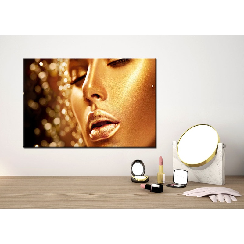 Gold Abstract Girl Stunning Print 100% Australian Made