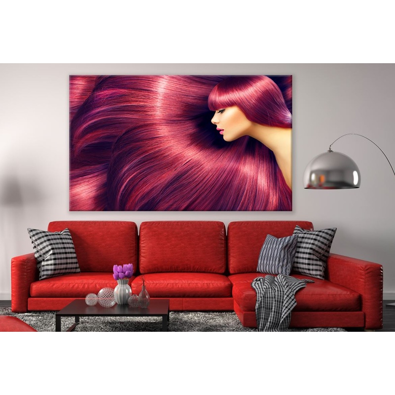 Maroon Hair Girl Photograph Print 100% Australian Made