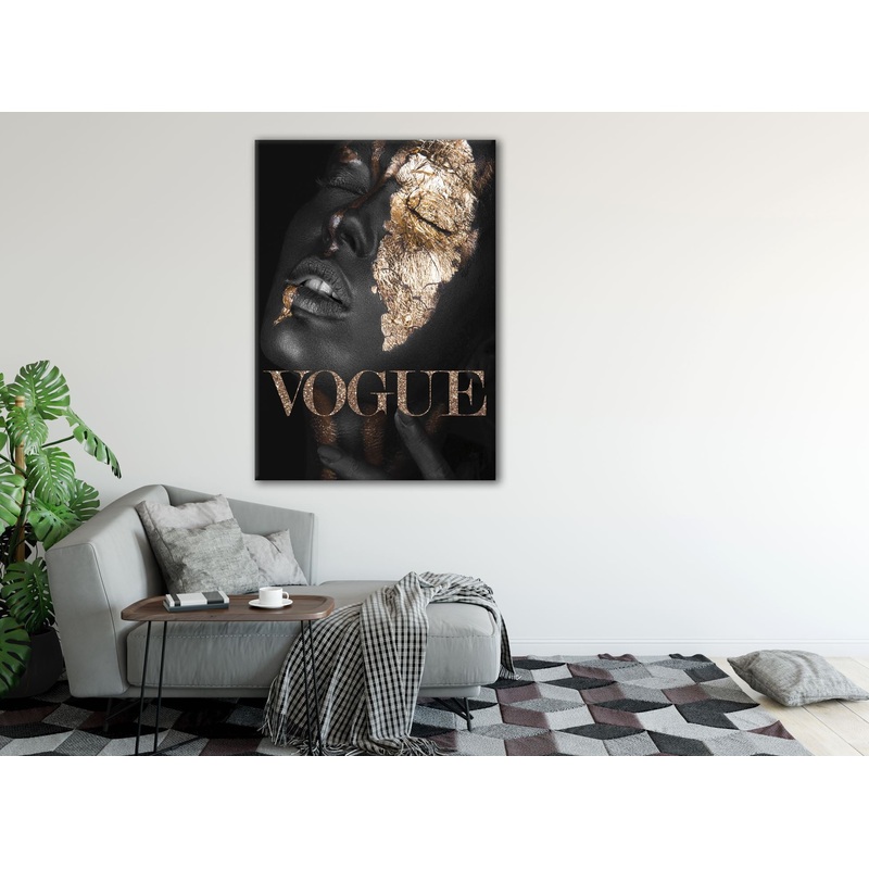 Vogue Fashion Gold Woman Print 100% Australian Made