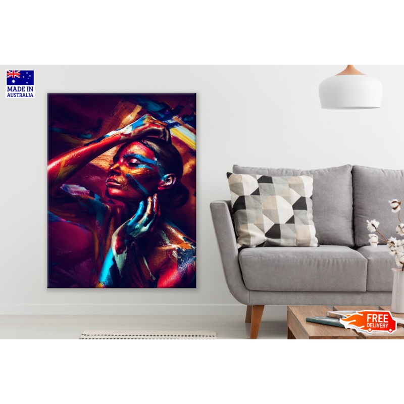 Woman Makup Body Paint Photograph Print 100% Australian Made