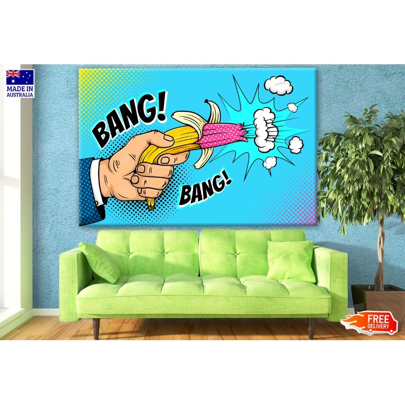 Banana Vector Art Print 100% Australian Made