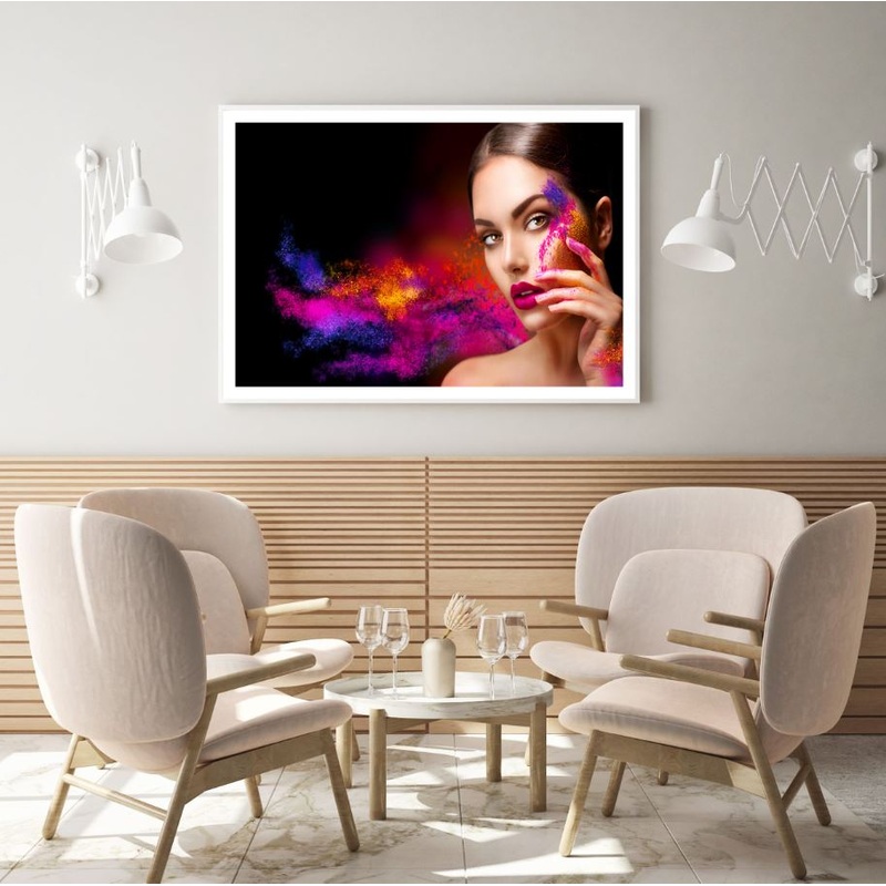 Fashion Girl with Makeup Portrait Home Decor Premium Quality Poster Print Choose Your Sizes