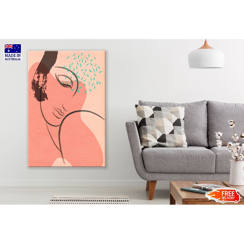 Fashion Woman Abstract Illustration Print 100% Australian Made