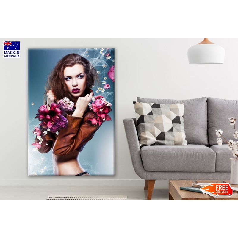 Stunning Girl with Flowers Photograph Print 100% Australian Made