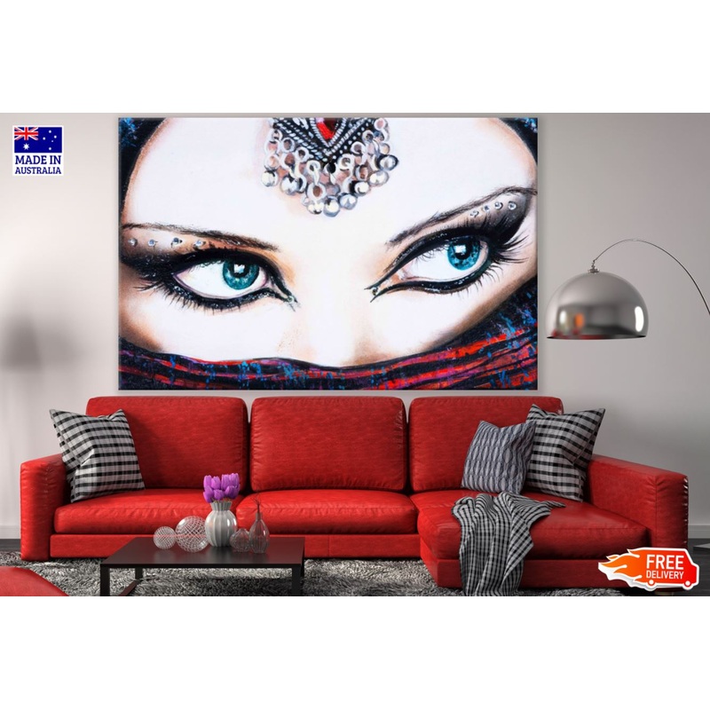 Woman Face Closeup Fashion Photograph Print 100% Australian Made