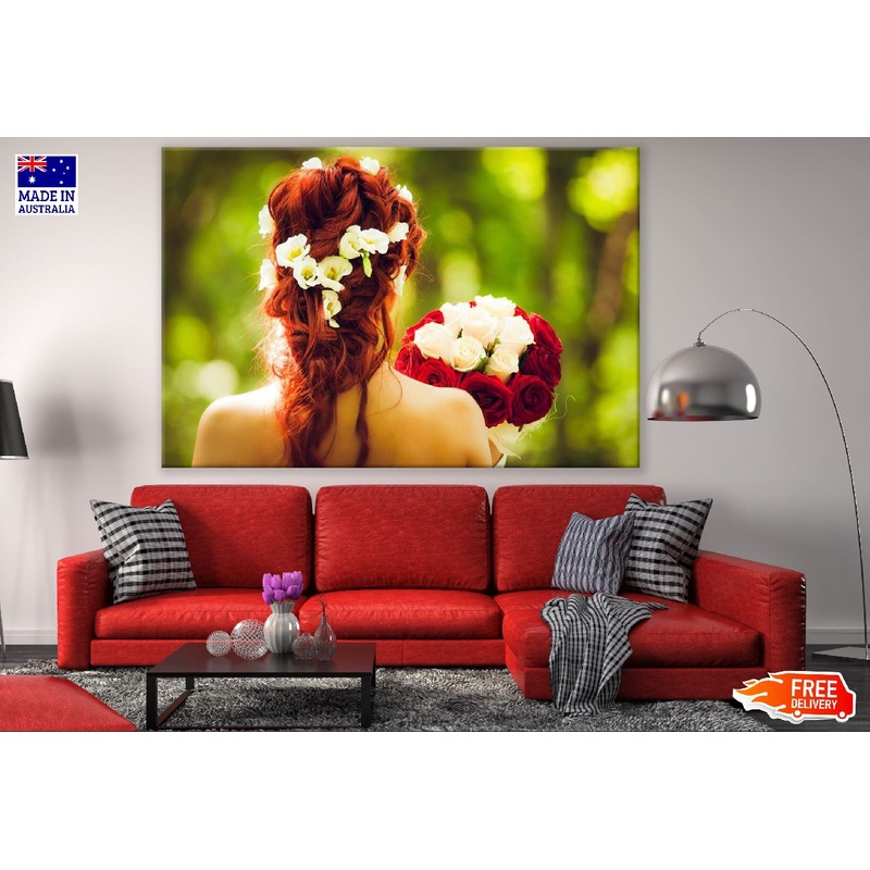 Bride Wedding Redhead Closeup Photograph Print 100% Australian Made