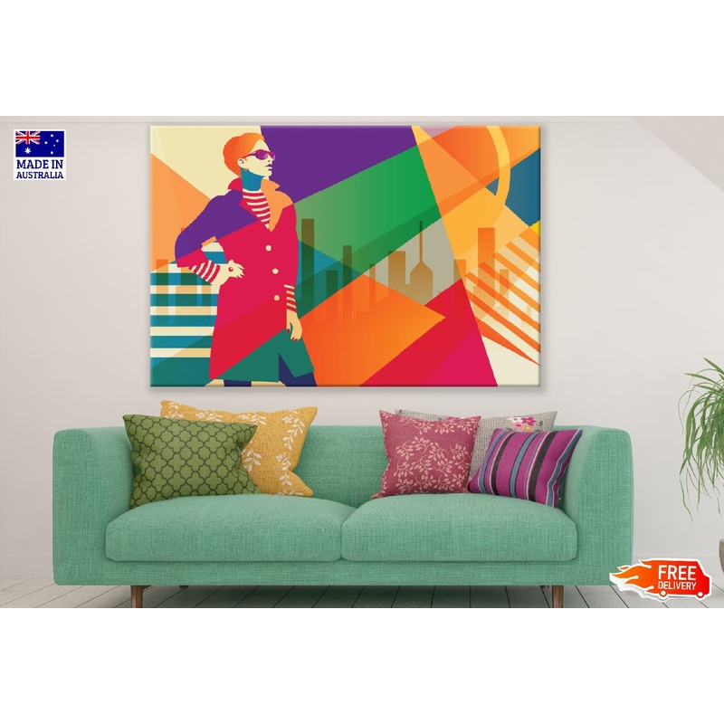 Fashion Girl in Style Illustration Print 100% Australian Made