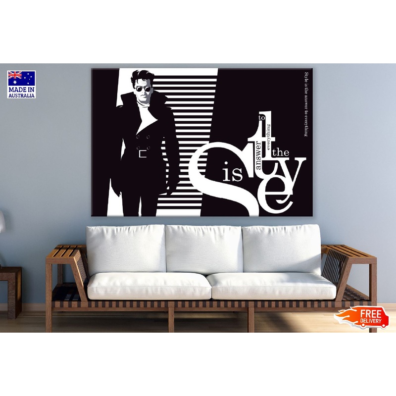 Fashion Girl with Quote Illustration Print 100% Australian Made
