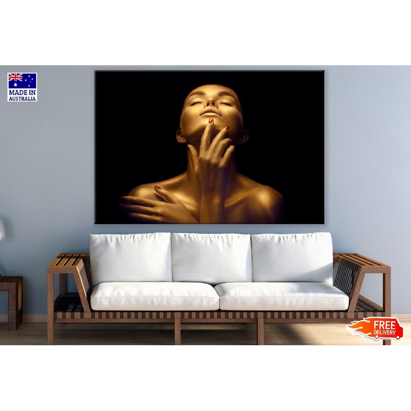 Fashion Gold Metallic Skin Girl Photograph Print 100% Australian Made