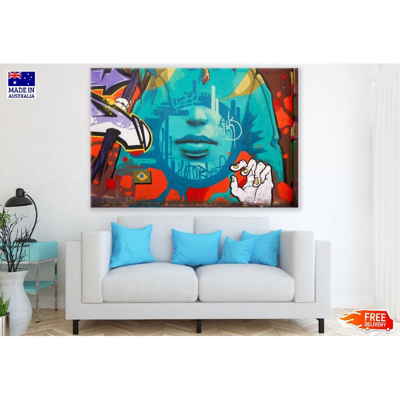Mural Colorful Street Wall Art Print 100% Australian Made