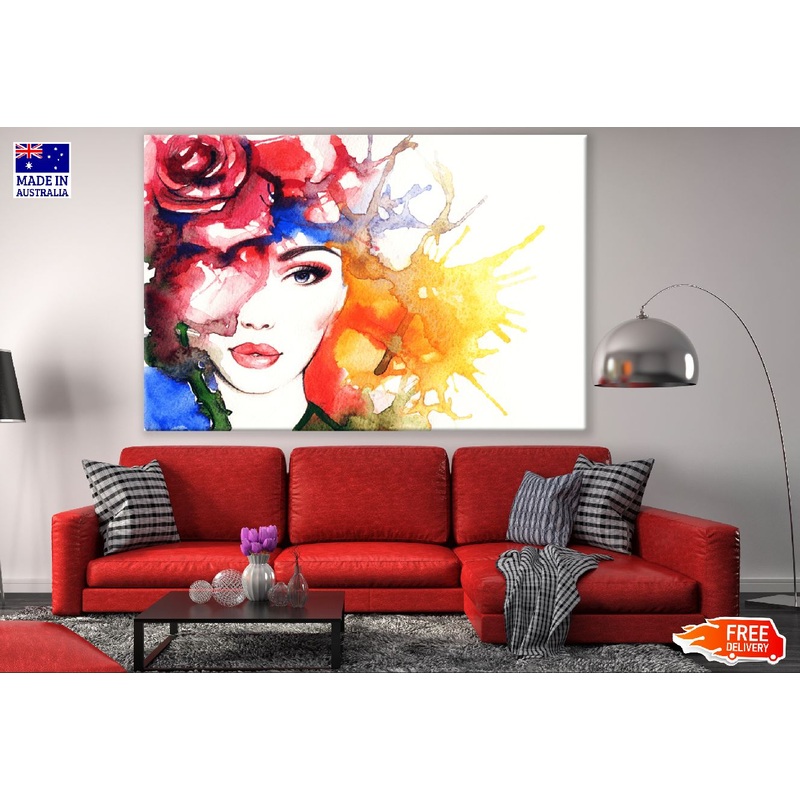 Woman Abstract Watercolor Painting Print 100% Australian Made