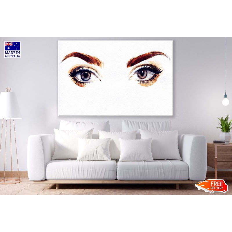 Woman Eye Closeup Watercolor Painting Print 100% Australian Made