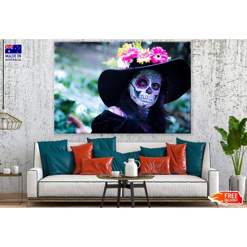 Woman with Halloween Costume Photograph Print 100% Australian Made