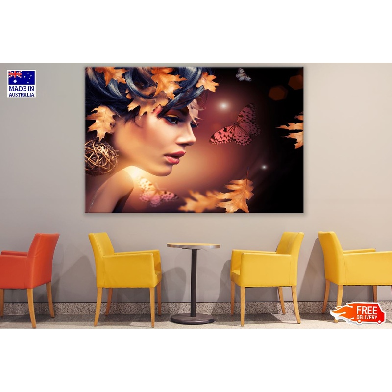 Autumn Fashion Woman Digital Art Print 100% Australian Made