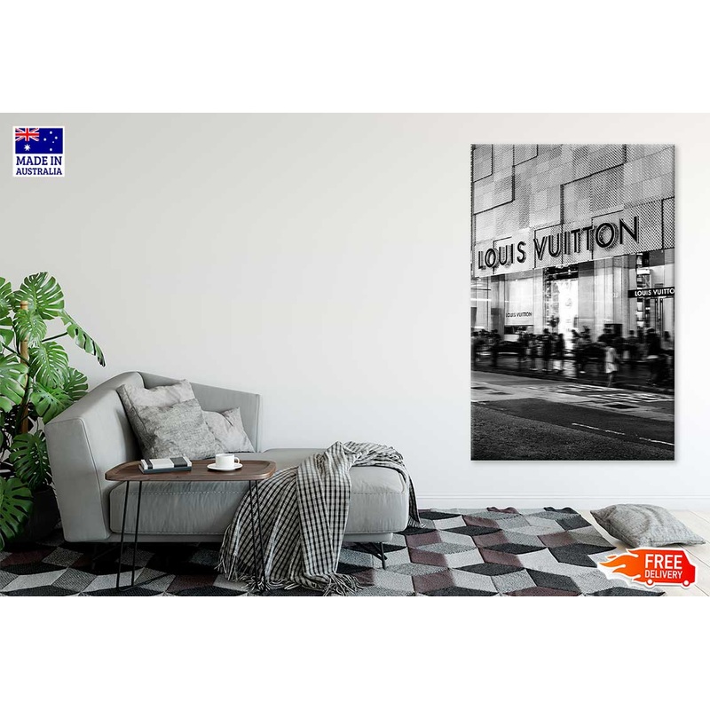 Bella Home Black Shaded Luxury Fashion Store Print Canvas Ready to hang