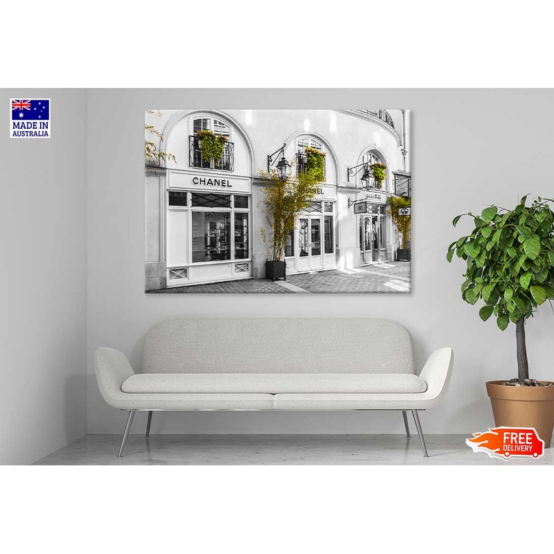 Bella Home Fashion Store with Plants Print Canvas Ready to hang