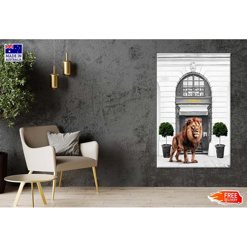 Black And White Fashion Store with Lion Print 100% Australian Made