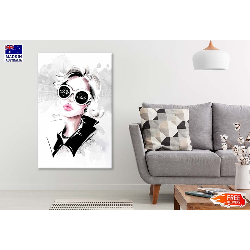 Black And White Lady with Fashion Store Print 100% Australian Made