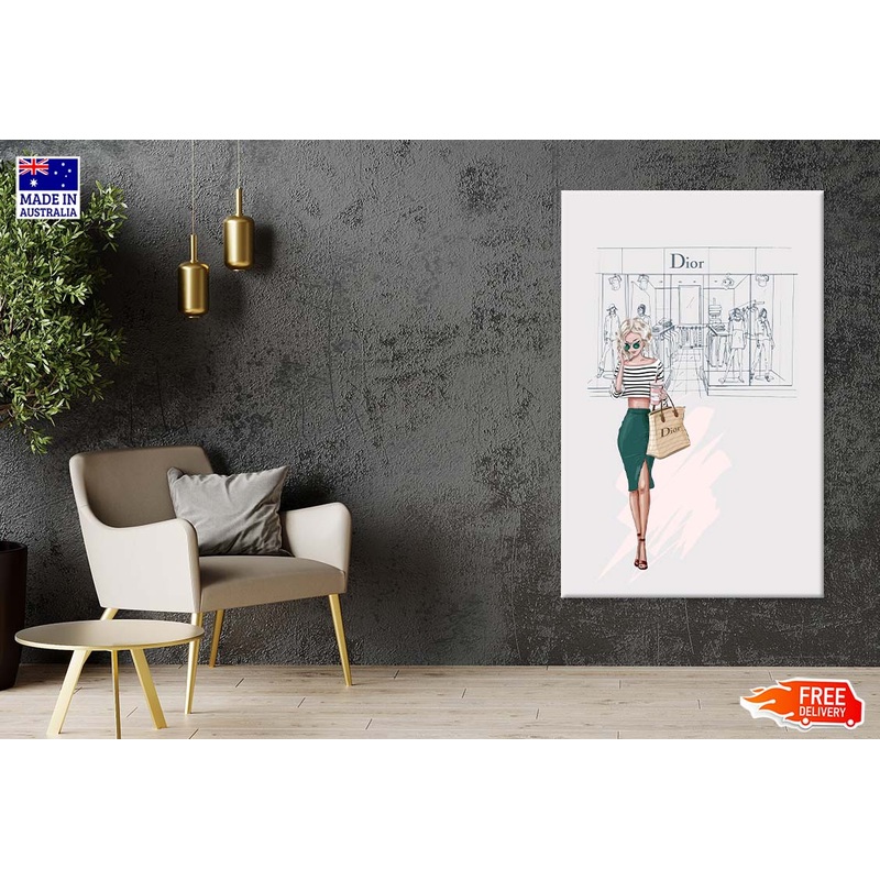 Fashion Store with Stylish Lady Print 100% Australian Made