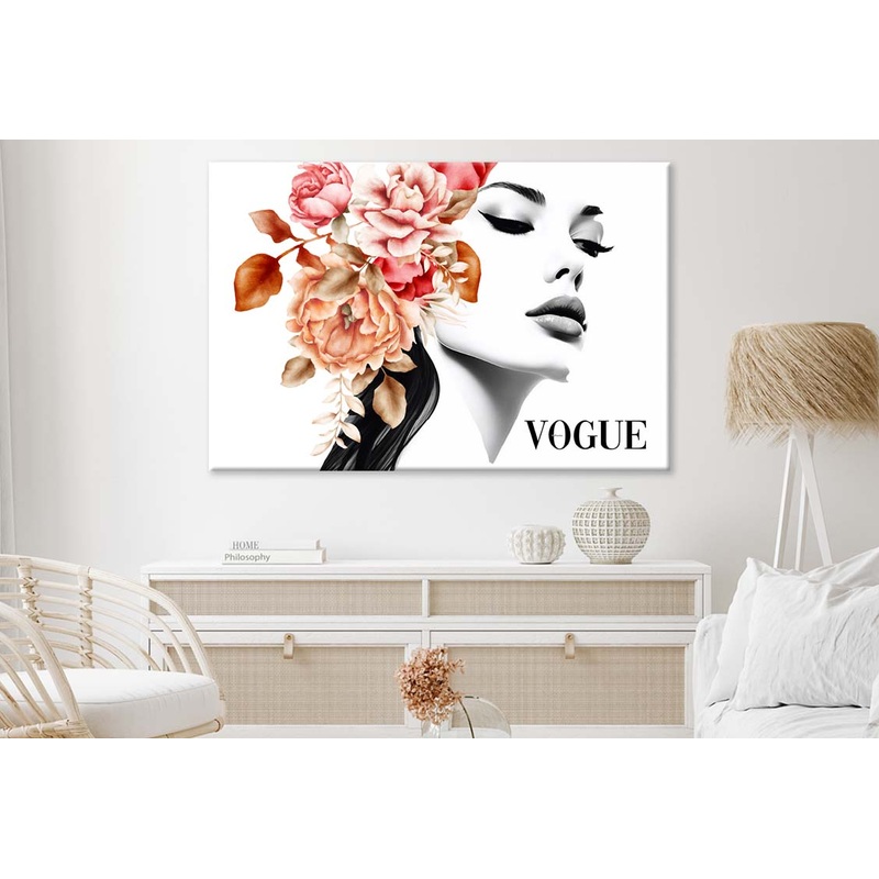 Vogue Girl With Flowers In Head 100% Australian Made