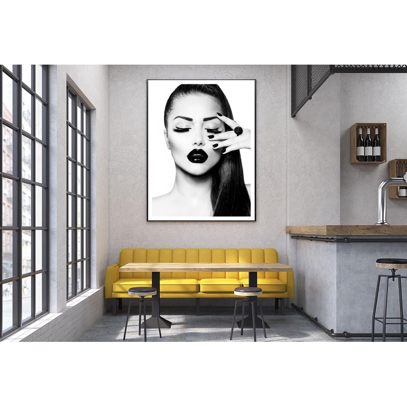 B&W Fashion Girl Design Home Decor Premium Quality Poster Print Choose Your Sizes