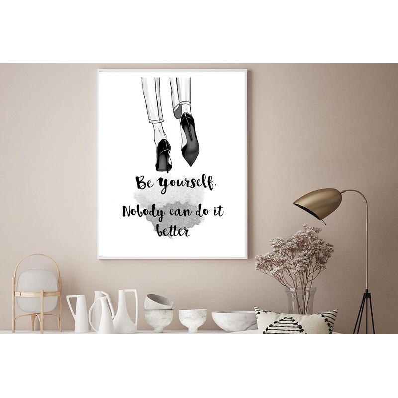 Be Yourself Quote Design Home Decor Premium Quality Poster Print Choose Your Sizes