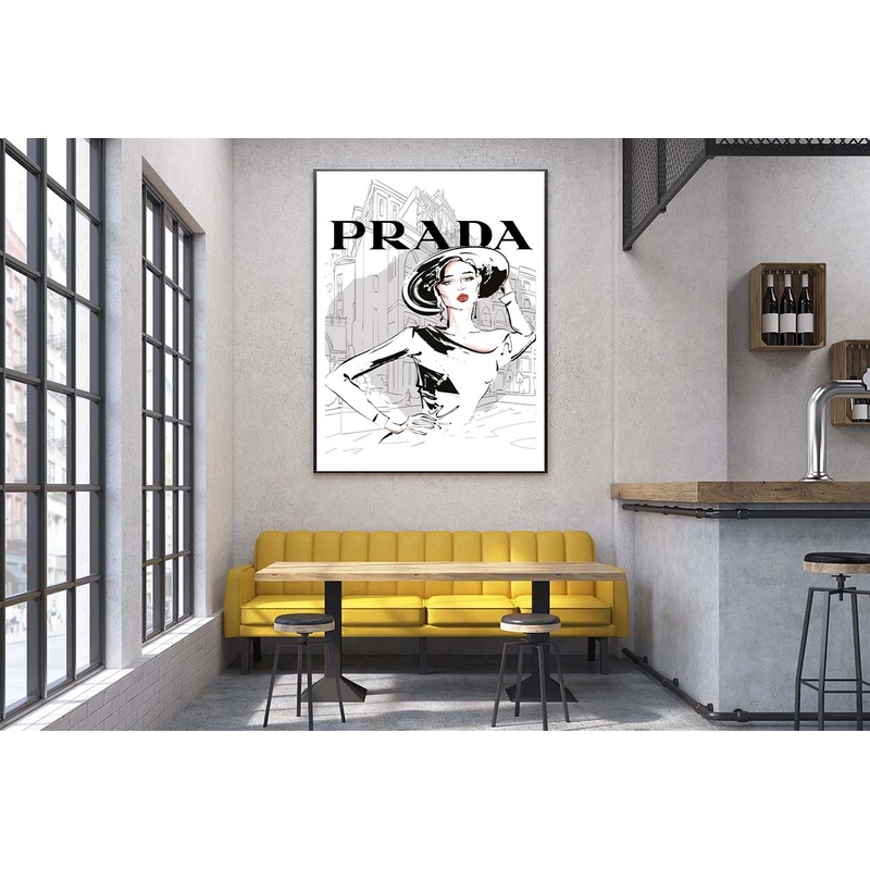 Black And White Stylish Lady Design Home Decor Premium Quality Poster Print Choose Your Sizes