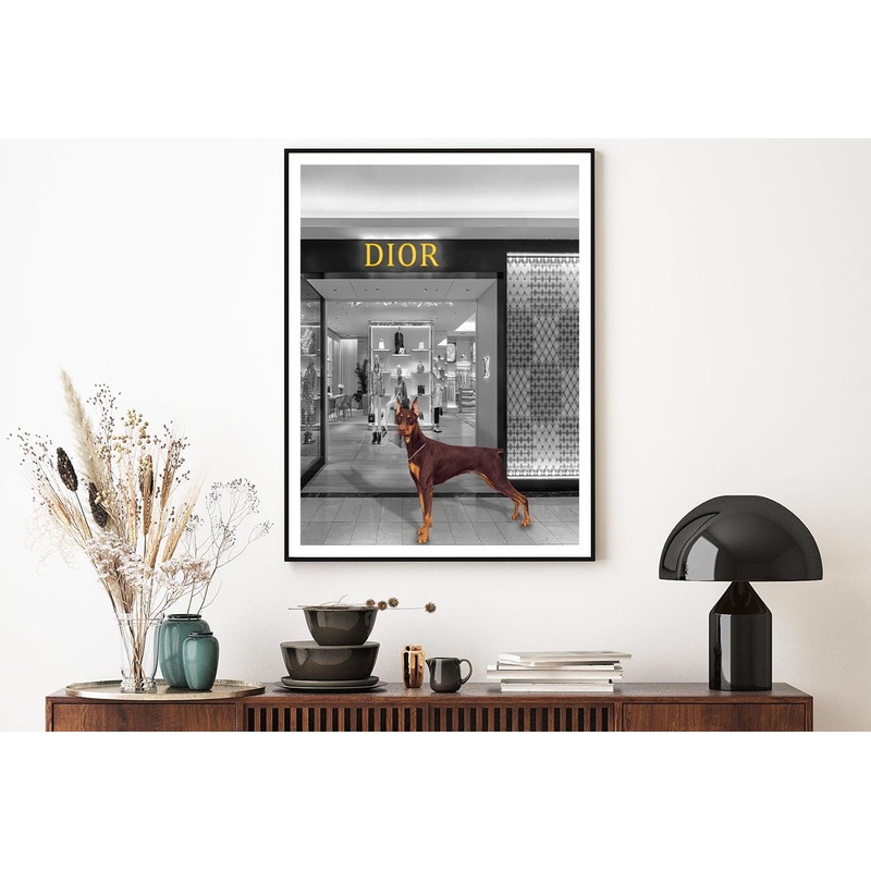 Store With Dog Home Decor Premium Quality Poster Print Choose Your Sizes