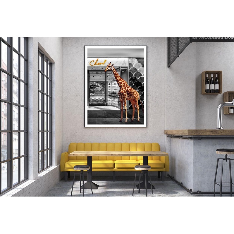 Store With Giraffe Design Home Decor Premium Quality Poster Print Choose Your Sizes