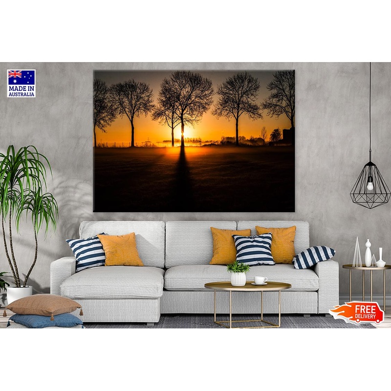 Trees & Sunset Scenery Photograph Print 100% Australian Made