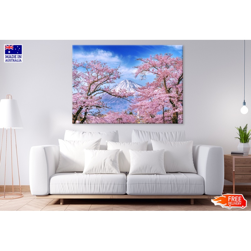 Blossom Flower Trees & Sky View Photograph Print 100% Australian Made