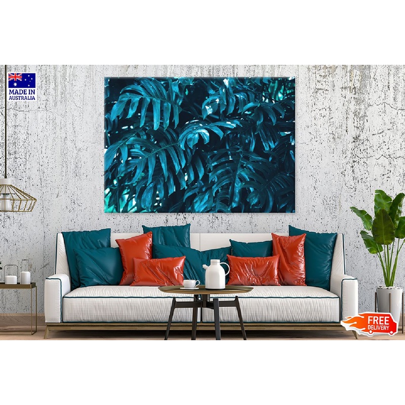 Bule Tropical Foliage Leaves View Photograph Print 100% Australian Made