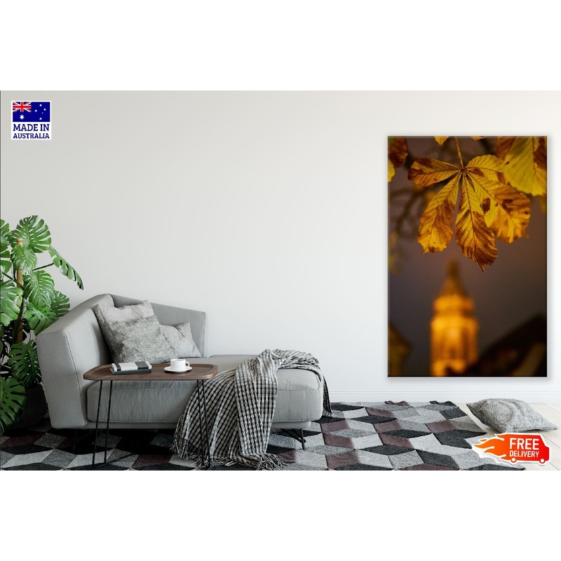 Yellow Autumn Leaf Photograph Print 100% Australian Made
