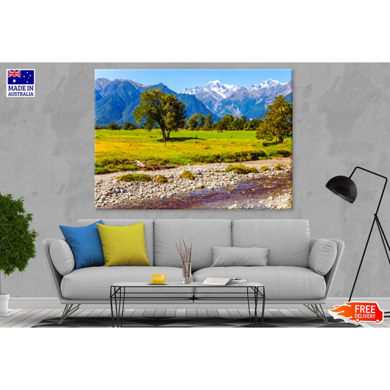 Trees & Mountain View Photograph Print 100% Australian Made