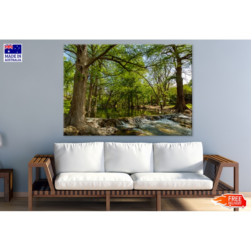Trees & Waterfall Photograph Print 100% Australian Made