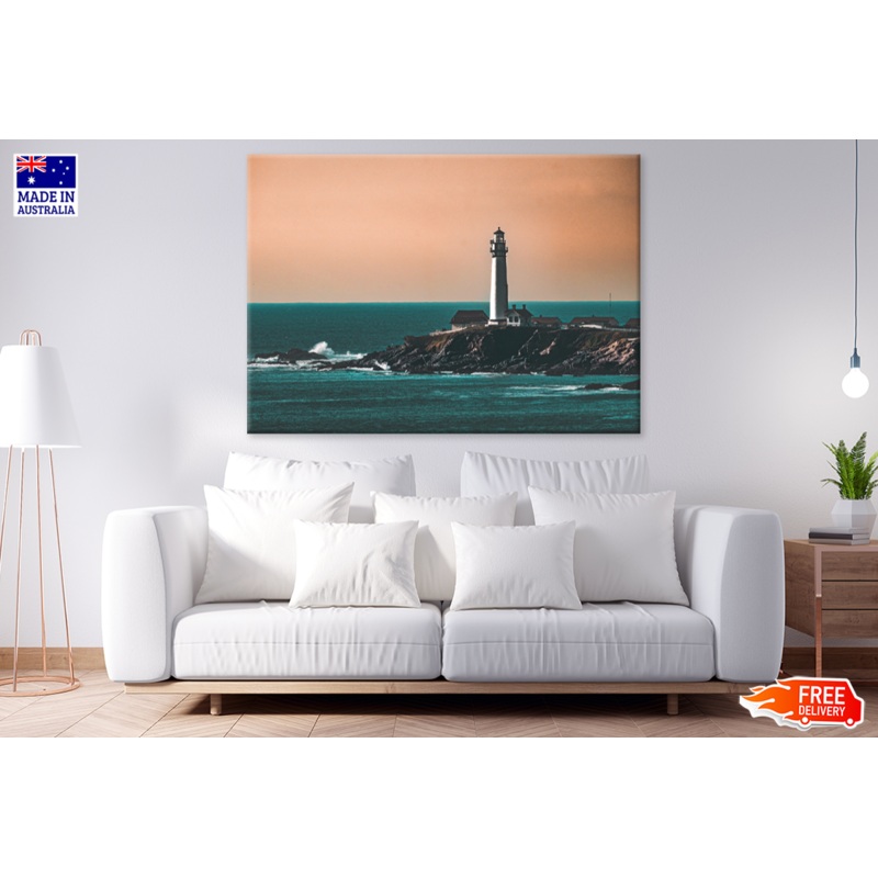 Tower & Sea Sky Scenery View Photograph Print 100% Australian Made